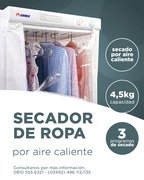 SECADOR DE ROPA POR AIRE CALIENTE